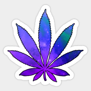 Space Weed Sticker